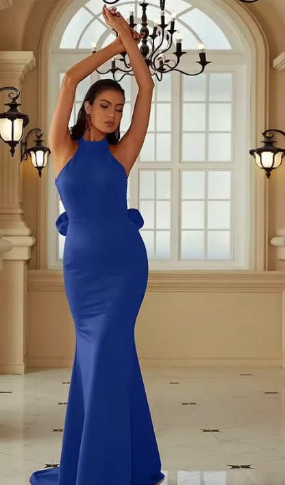 Royal Radiance Halter Gown