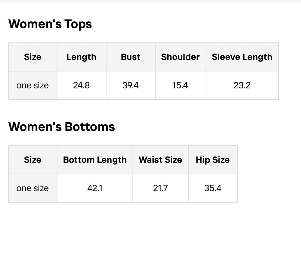 Size Guide