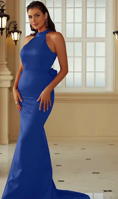 Royal Radiance Halter Gown
