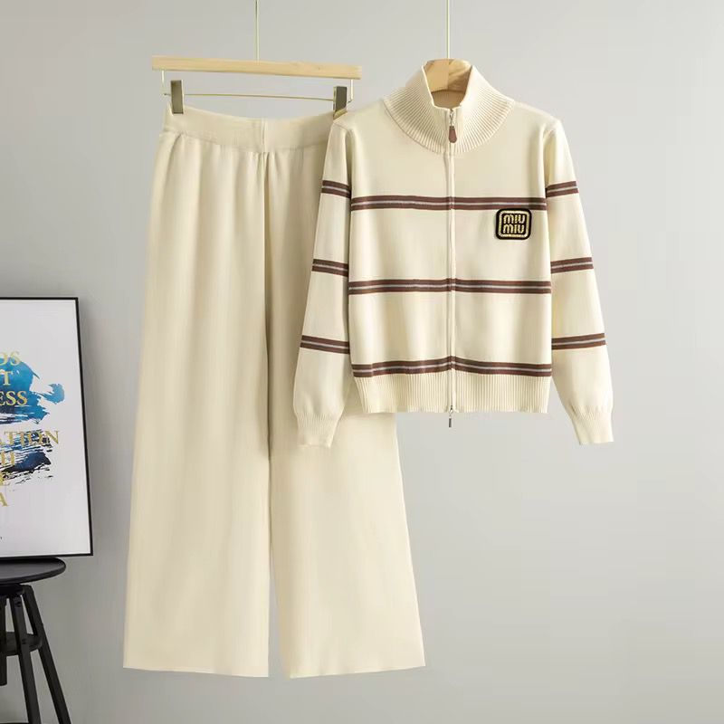 Aspen Zip Polo & Wide-Leg Set