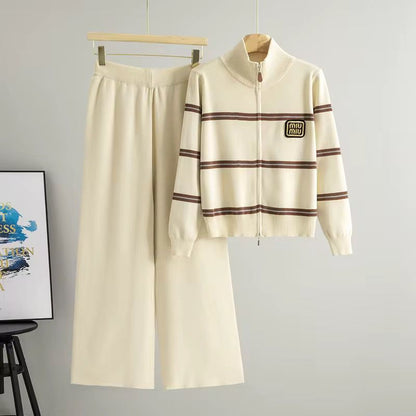 Aspen Zip Polo & Wide-Leg Set