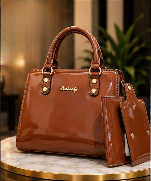 The Cognac Monarch Handbag