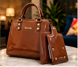 The Cognac Monarch Handbag