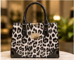 Velvet Panther Handbag