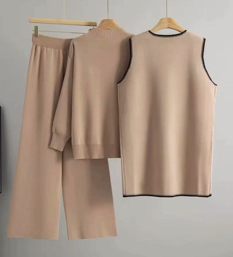 Chanel-Inspired Luxe 3- Piece Winter Set