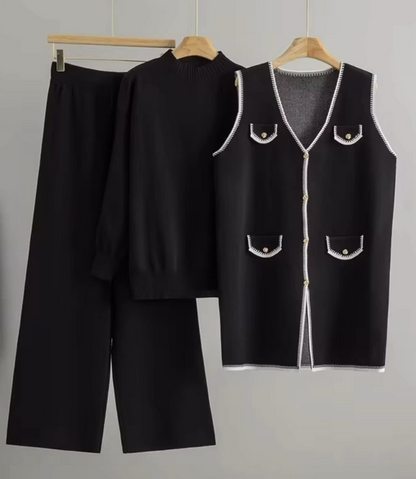 Chanel-Inspired Luxe 3- Piece Winter Set