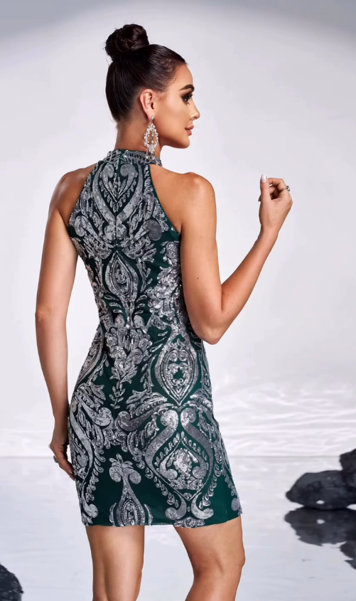 Emerald Royale Luxe Dress