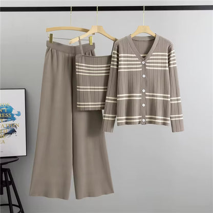 Midnight Stripe Elegance 3-Piece Set
