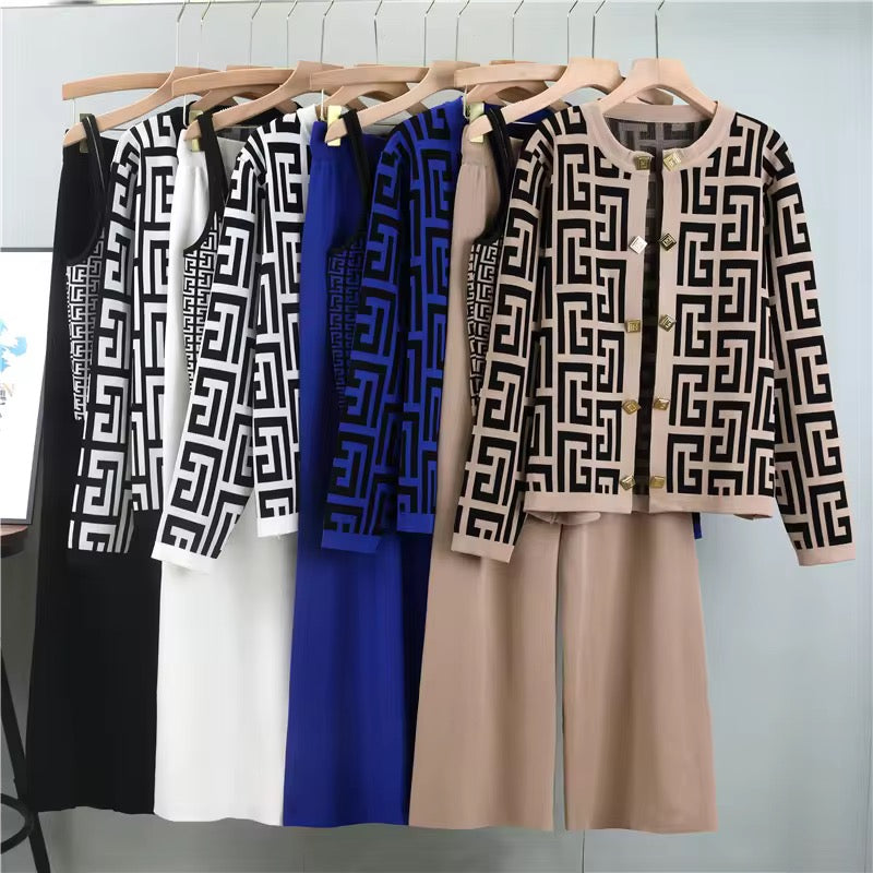 Monaco Jacquard 3-Piece Set