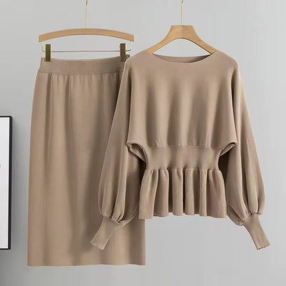 Amara Peplum Knit Set