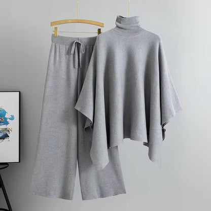 Elegant Two-Piece Knit Lounge Set
