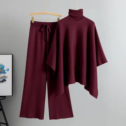 Elegant Two-Piece Knit Lounge Set