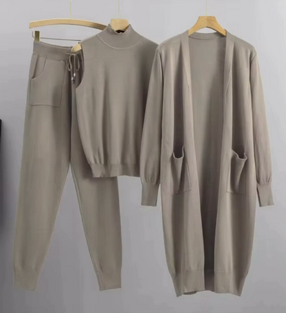 Elavion 3-Piece Luxe Knit Set