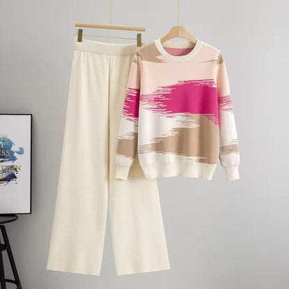 Aurora Diamond Knit Lounge Set