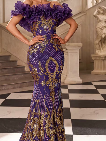 Imperial Amethyst Couture Gown