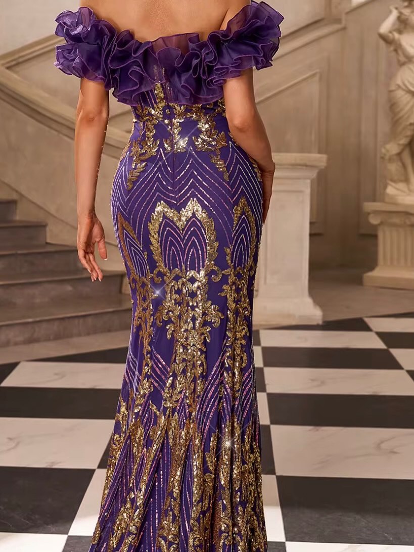 Imperial Amethyst Couture Gown