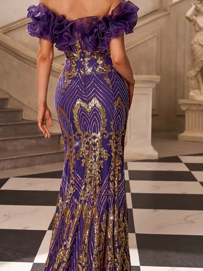 Imperial Amethyst Couture Gown