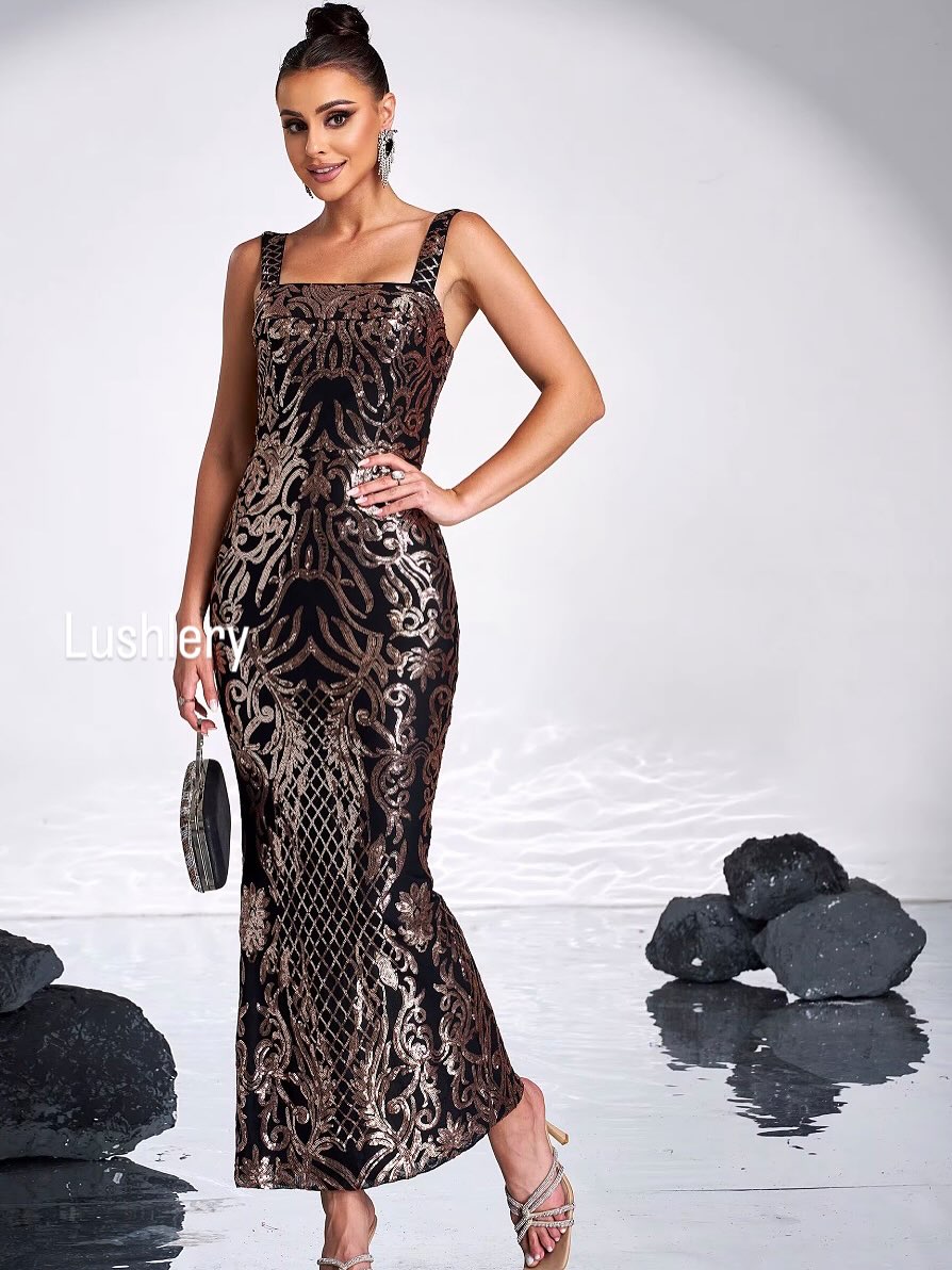 Noir Baroque Couture Gown