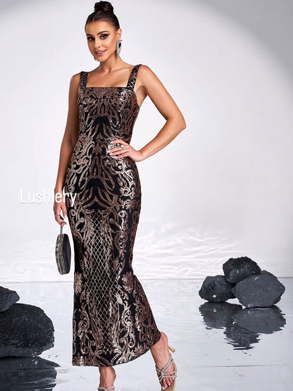Noir Baroque Couture Gown
