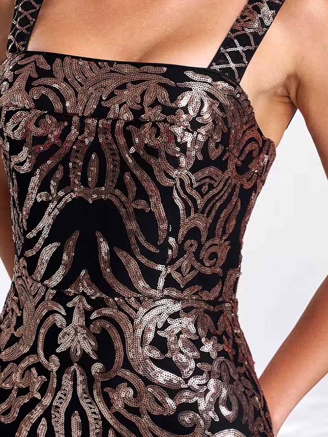 Noir Baroque Couture Gown