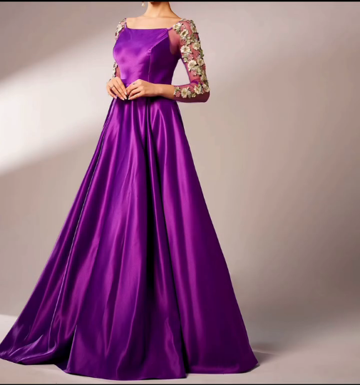 Royal Amenthyst Luxe Gown