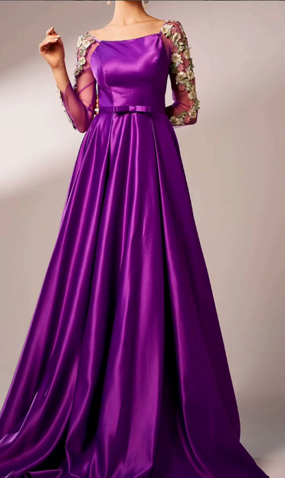 Royal Amenthyst Luxe Gown