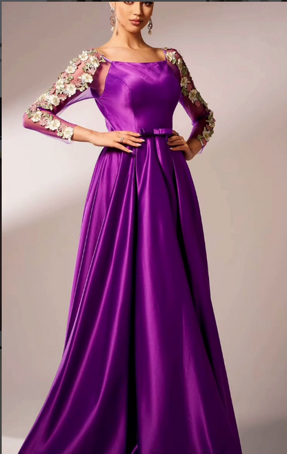 Royal Amenthyst Luxe Gown