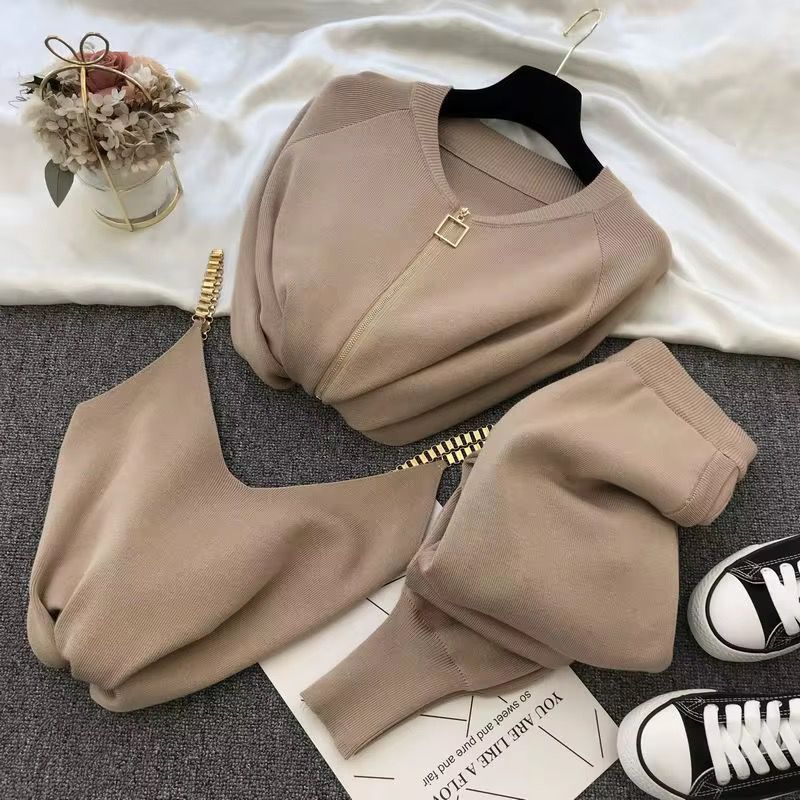 The Aurelia Chain Knit Lounge 3-Piece Set