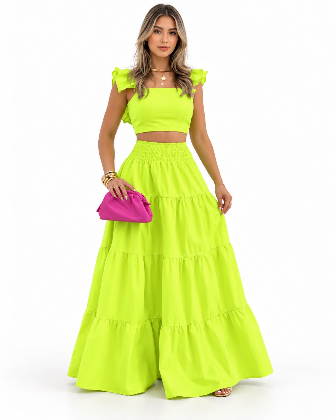 The Aurelie Ruffled Tiered Set