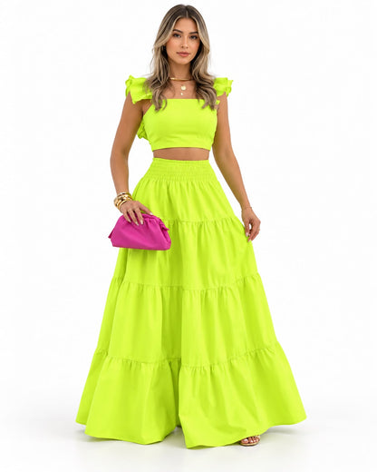 The Aurelie Ruffled Tiered Set