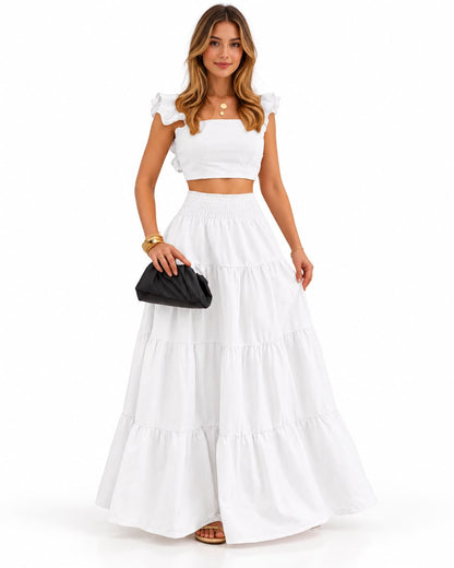 The Aurelie Ruffled Tiered Set