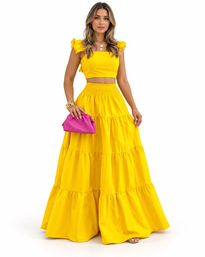 The Aurelie Ruffled Tiered Set