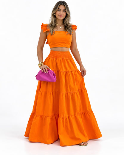 The Aurelie Ruffled Tiered Set