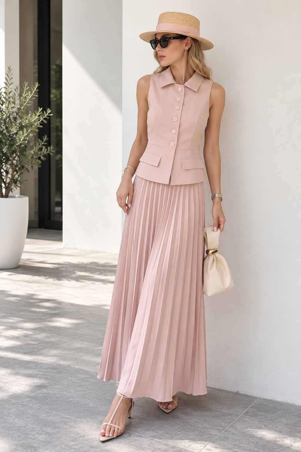 The Aurelie Sunburst Skirt Set