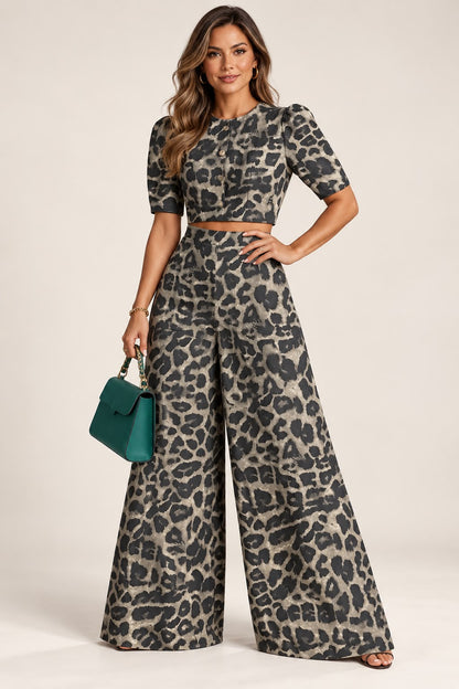 The Calliope Puff-Sleeve Pant Set