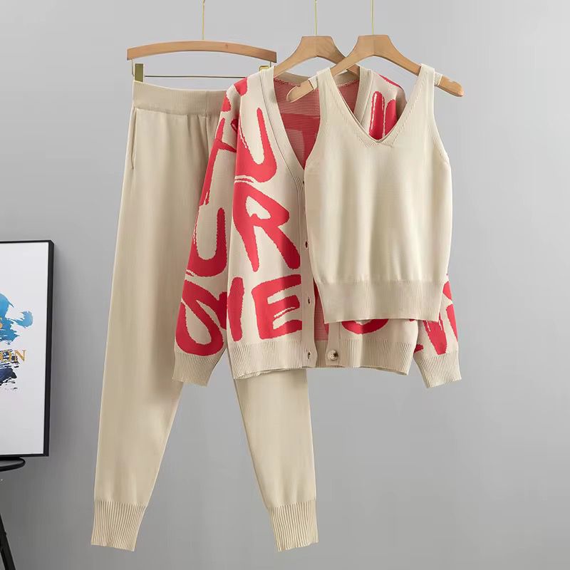 The Graffiti Cardigan & Knit 3-Piece Set