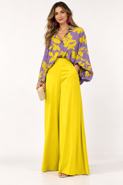 The Mathilde Balloon-Sleeve Pant Set
