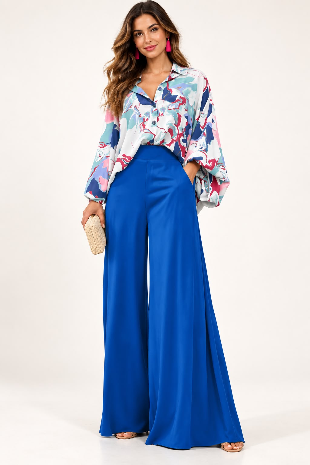 The Mathilde Balloon-Sleeve Pant Set