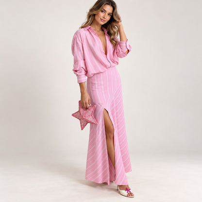 The Ophelia Striped Skirt Set