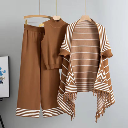 The Riviera Cardigan & Knit Trio