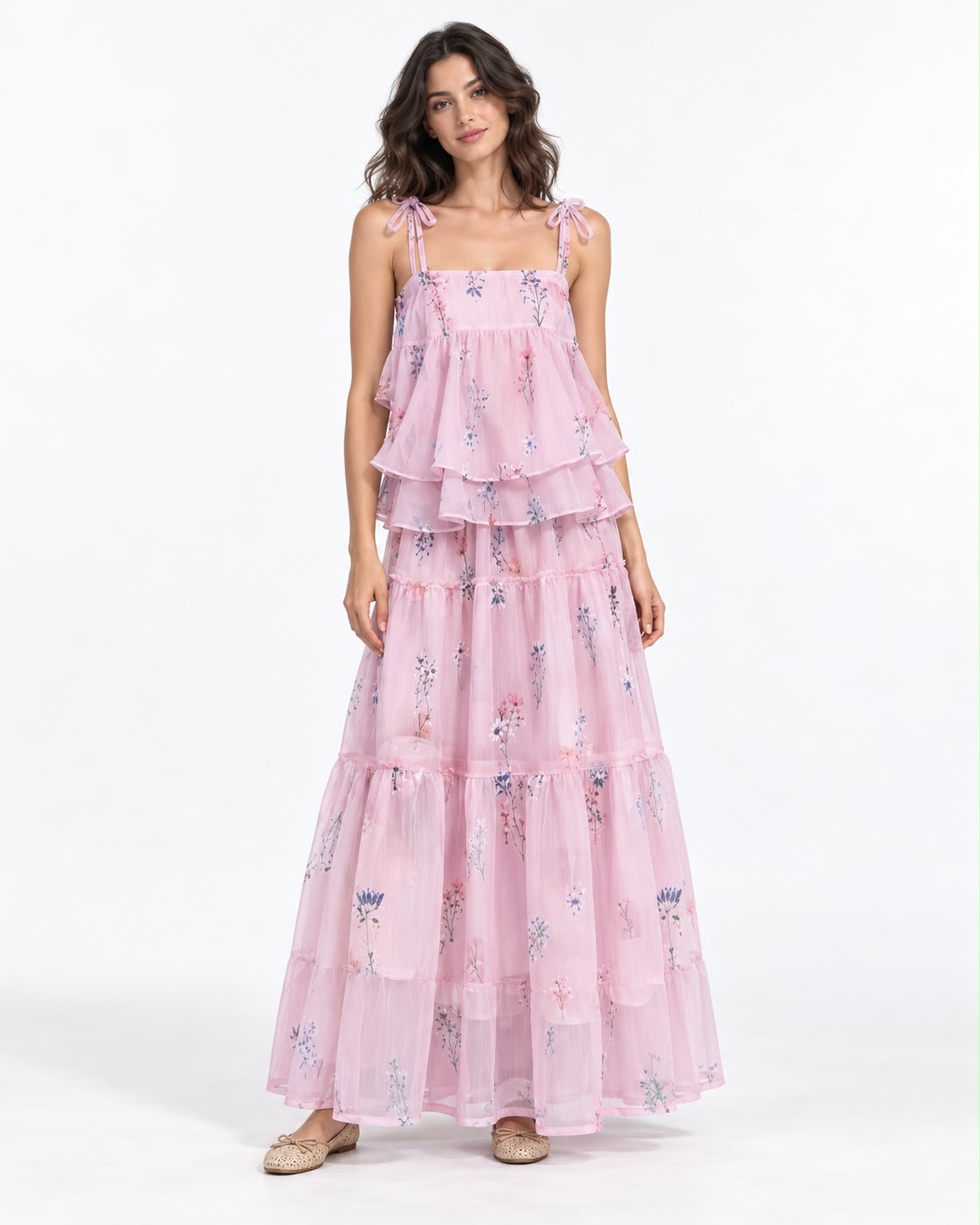 The Rosalie Tiered Chiffon Set