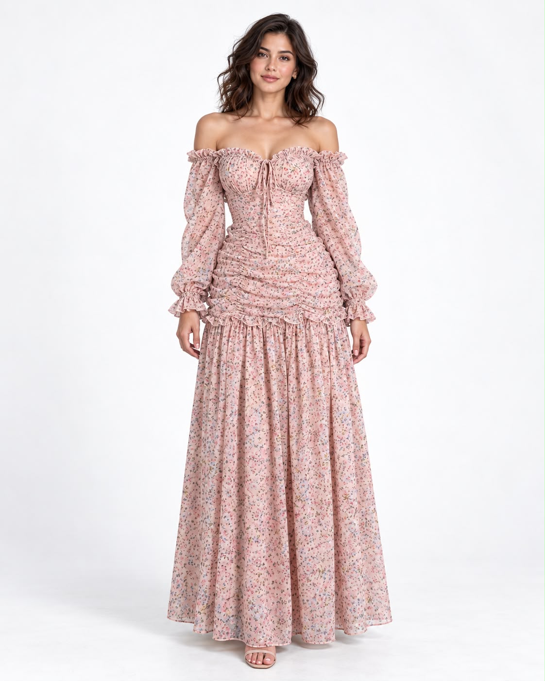 The Vivienne Blossom Chiffon Dress