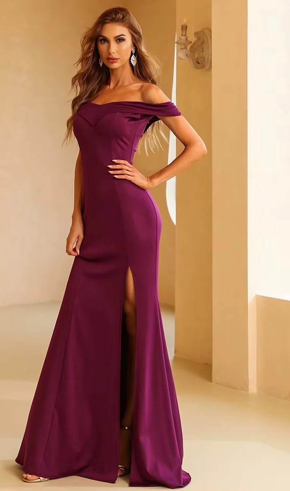 The Calliope Off-the-Shoulder Evening Gown