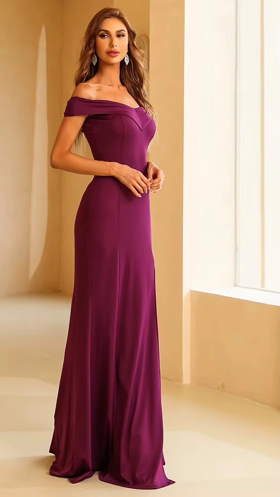The Calliope Off-the-Shoulder Evening Gown