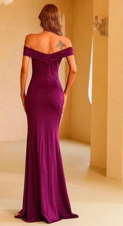 The Calliope Off-the-Shoulder Evening Gown